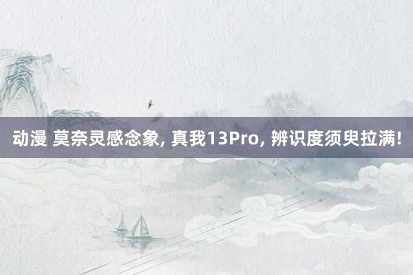 动漫 莫奈灵感念象， 真我13Pro， 辨识度须臾拉满!