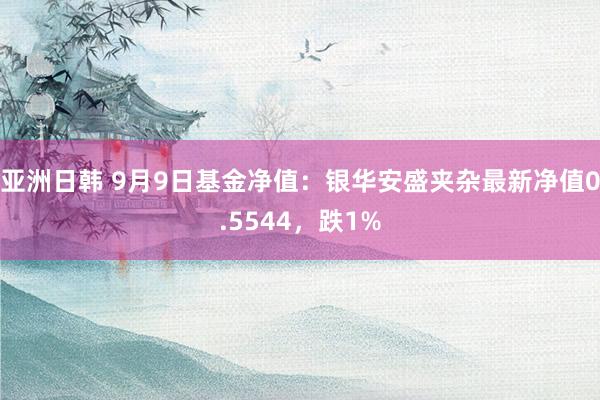 亚洲日韩 9月9日基金净值：银华安盛夹杂最新净值0.5544，跌1%