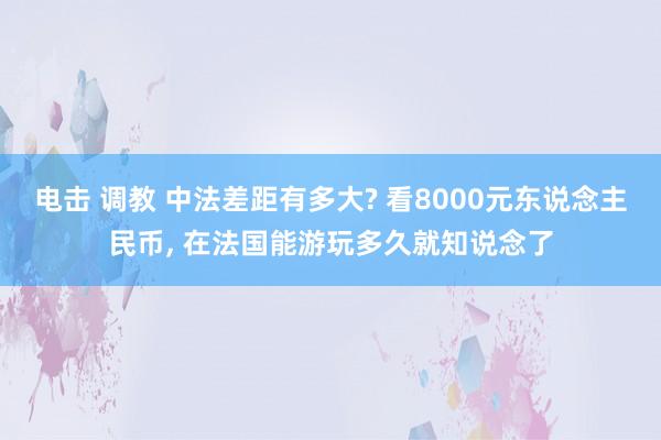 电击 调教 中法差距有多大? 看8000元东说念主民币， 在法国能游玩多久就知说念了