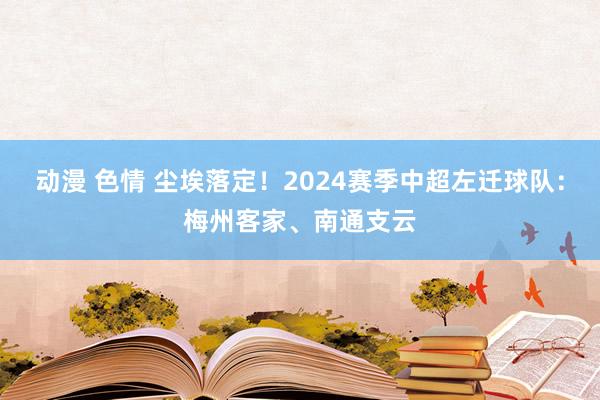 动漫 色情 尘埃落定！2024赛季中超左迁球队：梅州客家、南通支云