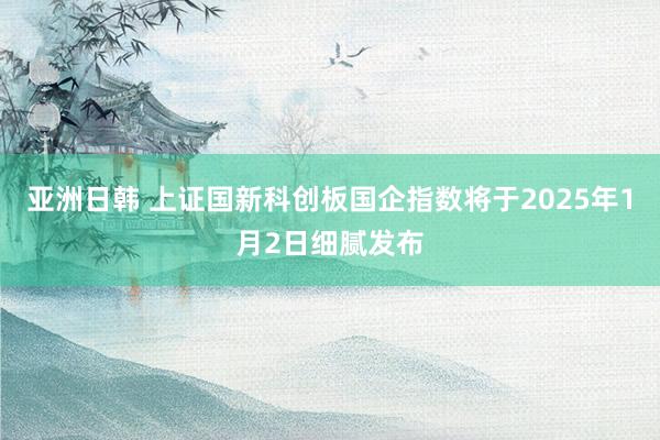 亚洲日韩 上证国新科创板国企指数将于2025年1月2日细腻发布