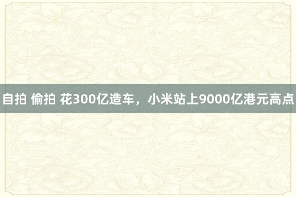 自拍 偷拍 花300亿造车，小米站上9000亿港元高点